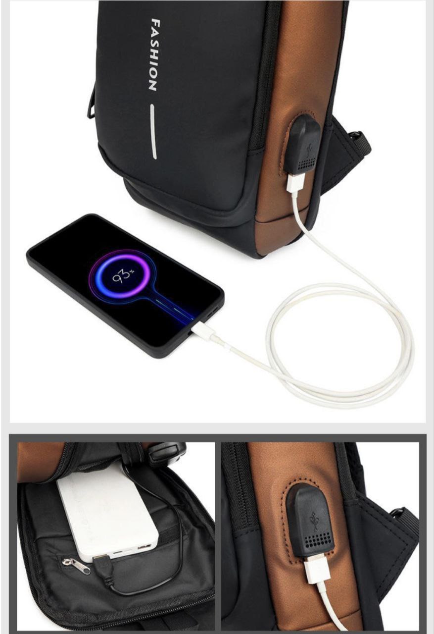 حقيبة الظهر الذكية المقاومة للماء بمنفذ USB