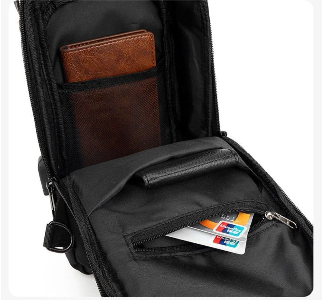 حقيبة الظهر الذكية المقاومة للماء بمنفذ USB