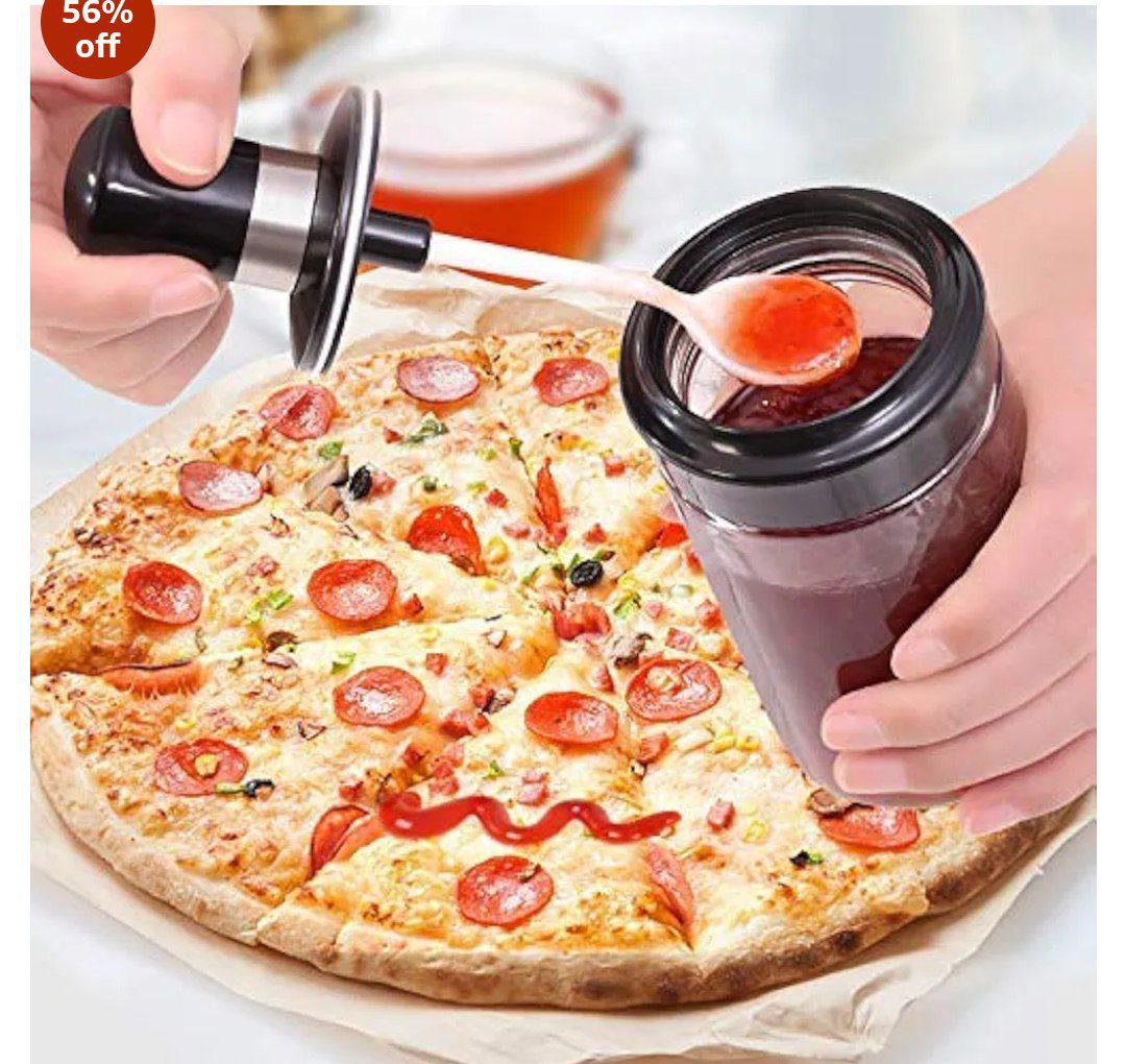 علب تنظيم التوابل للمطبخ مع ملعقة مدمجة – عرض خاص