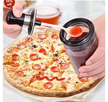 علب تنظيم التوابل للمطبخ مع ملعقة مدمجة – عرض خاص