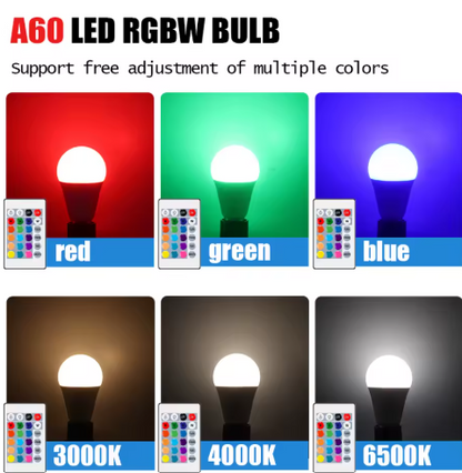 لمبة LED متعددة الألوان بـ 16 لون