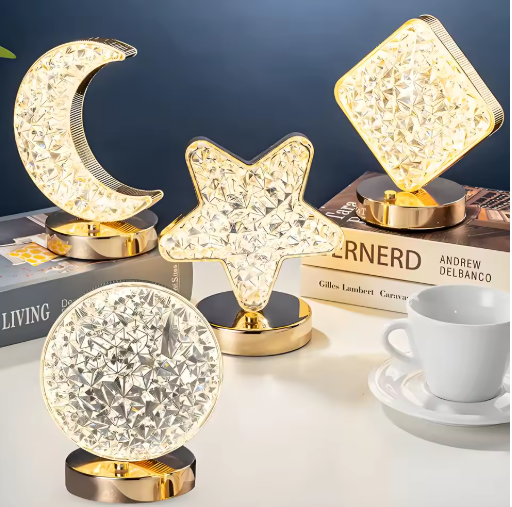 لمبة القمر الذهبية مع 3 أوضاع إضاءة