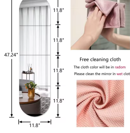 مرآة لاصقة مرنة للديكور والتمارين – آمنة وخفيفة الوزن