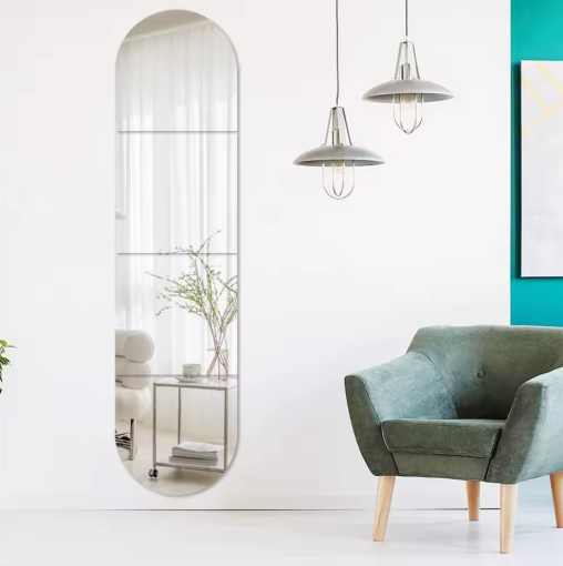 مرآة لاصقة مرنة للديكور والتمارين – آمنة وخفيفة الوزن