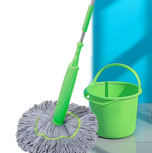 ممسحة أرضيات دوّارة سهلة العصر لجميع أنواع الأرضيات