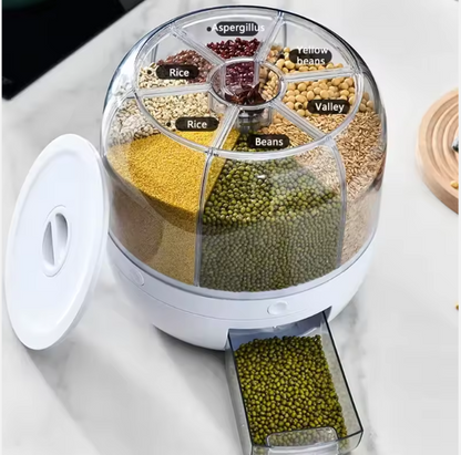 موزّع الحبوب والبقوليات الأوتوماتيكي بتقسيمات متعددة وضغطة زر