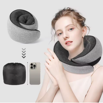 وسادة مريحة للرقبة مع حقيبة تخزين – الرفيق المثالي لكل مسافر