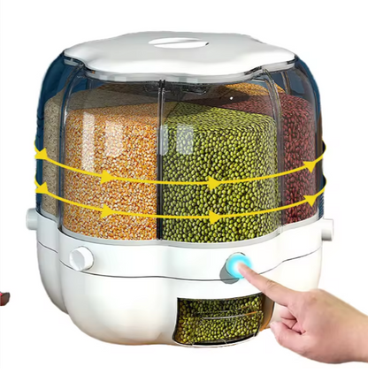 موزّع الحبوب والبقوليات الأوتوماتيكي بتقسيمات متعددة وضغطة زر