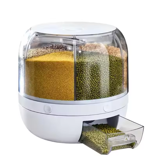 موزّع الحبوب والبقوليات الأوتوماتيكي بتقسيمات متعددة وضغطة زر