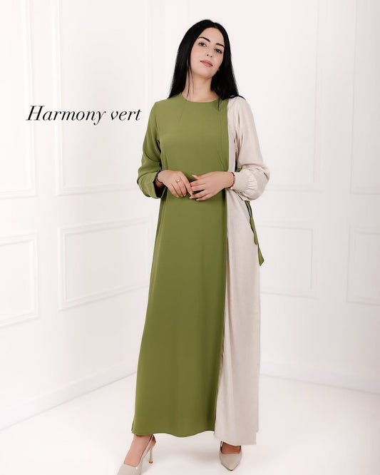 Robe Moderne Bicolore – Élégance et Confort au Quotidien