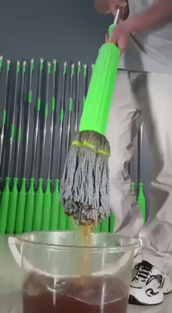 ممسحة أرضيات دوّارة سهلة العصر لجميع أنواع الأرضيات