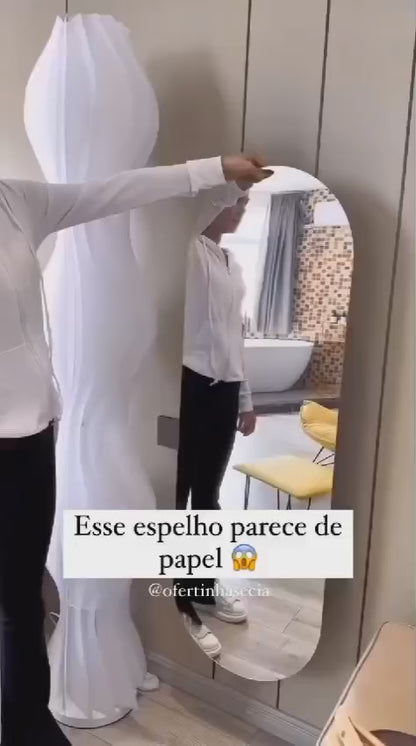 مرآة لاصقة مرنة للديكور والتمارين – آمنة وخفيفة الوزن